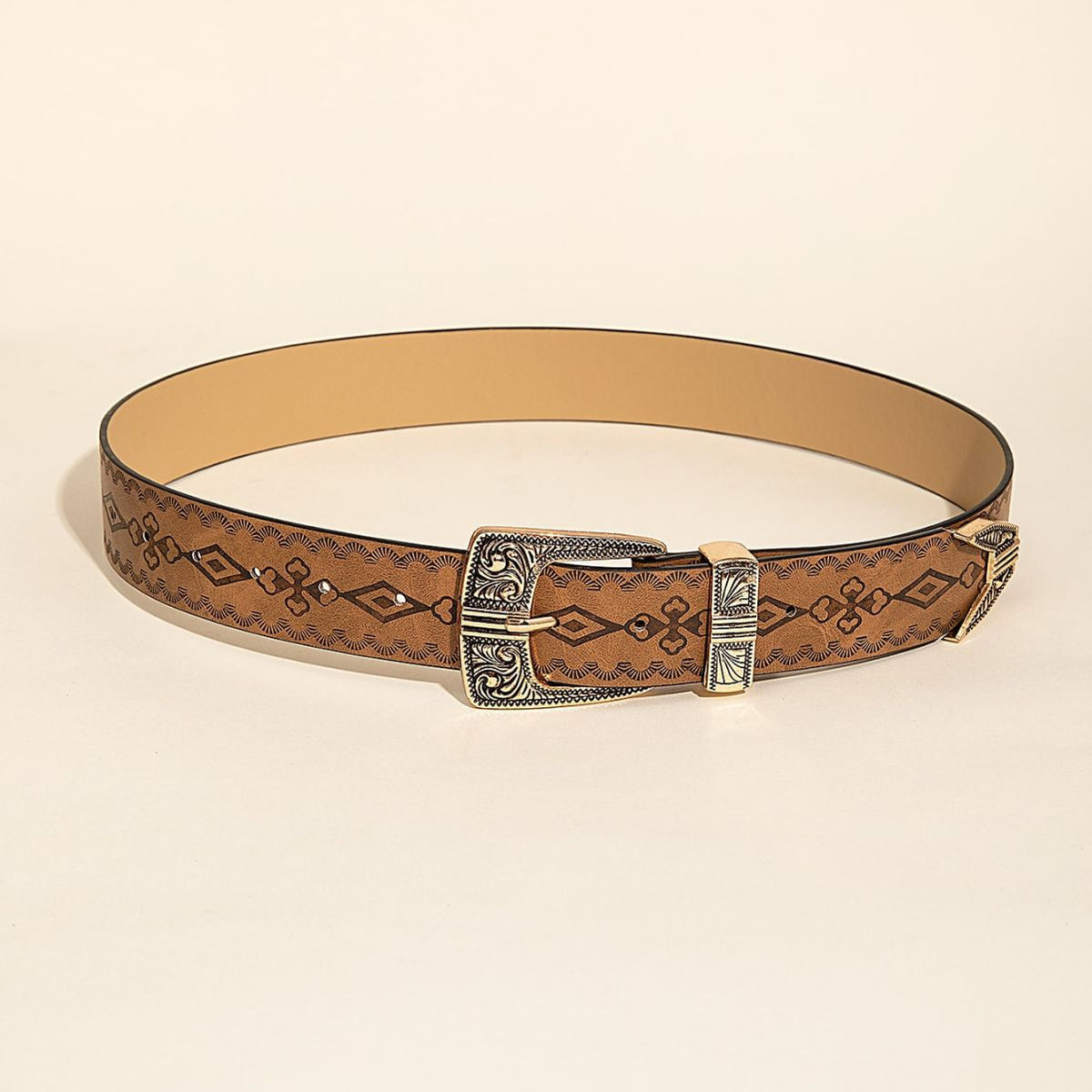 Cinturón de mujer con estampado estilo western