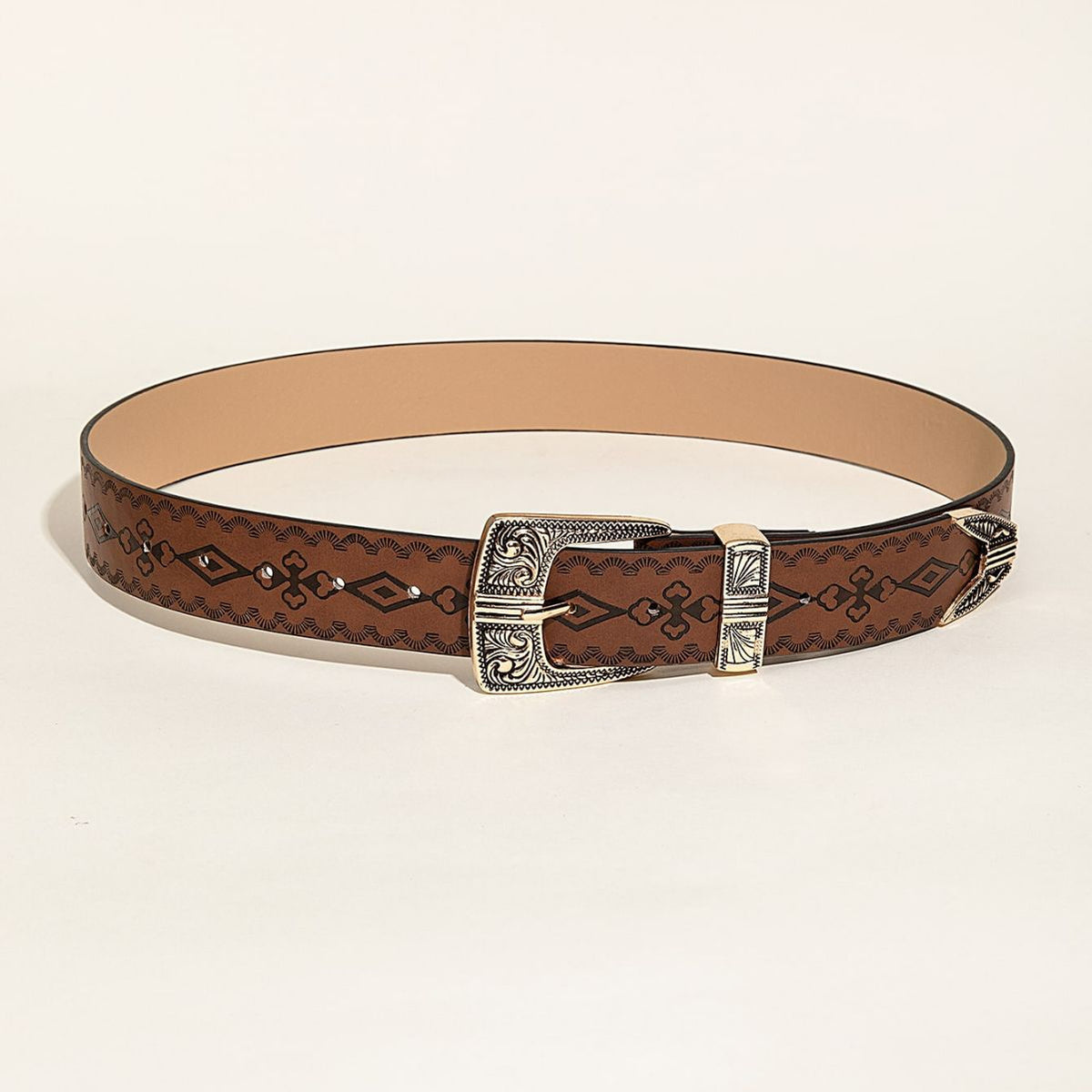 Cinturón de mujer con estampado estilo western