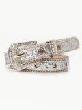 Cinturón de mujer con hebilla de strass, moderno y original