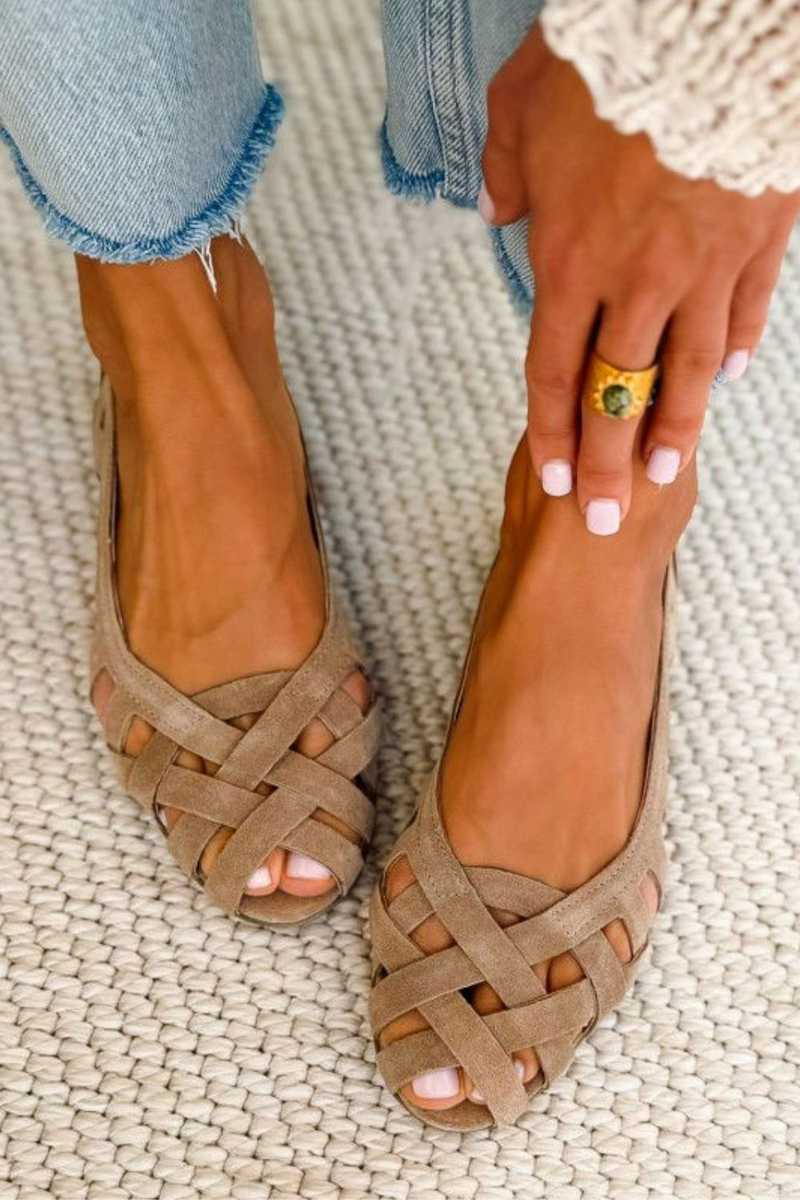 Caterina Sandalias de Verano Trenzadas