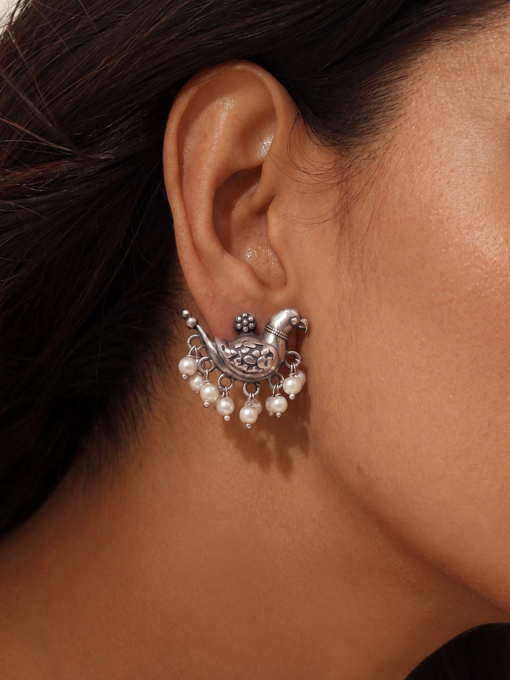 Pendientes Bird Pearl
