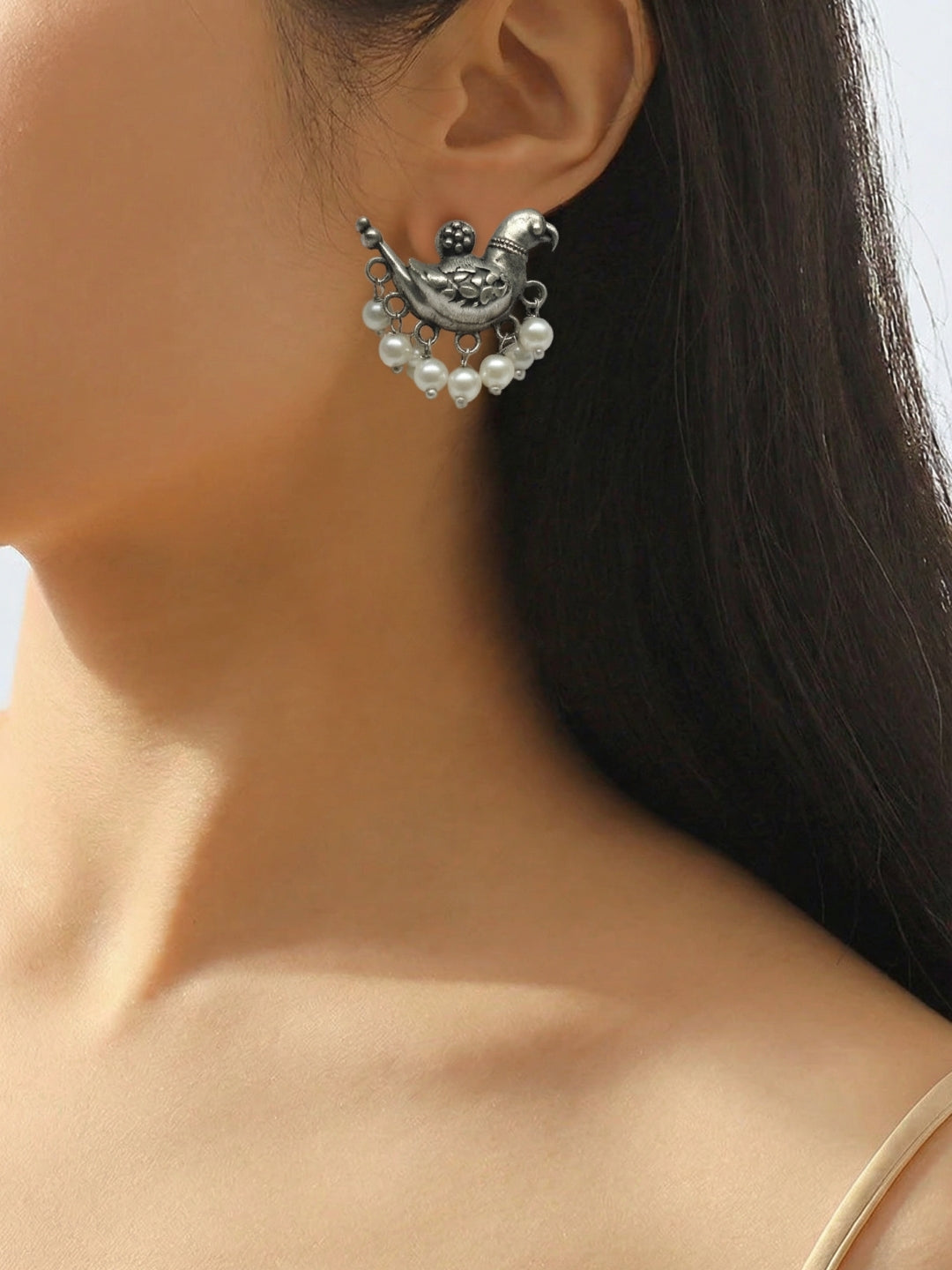 Pendientes Bird Pearl