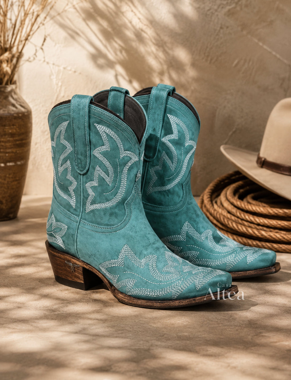 Celia Botines Cowboy Bordados