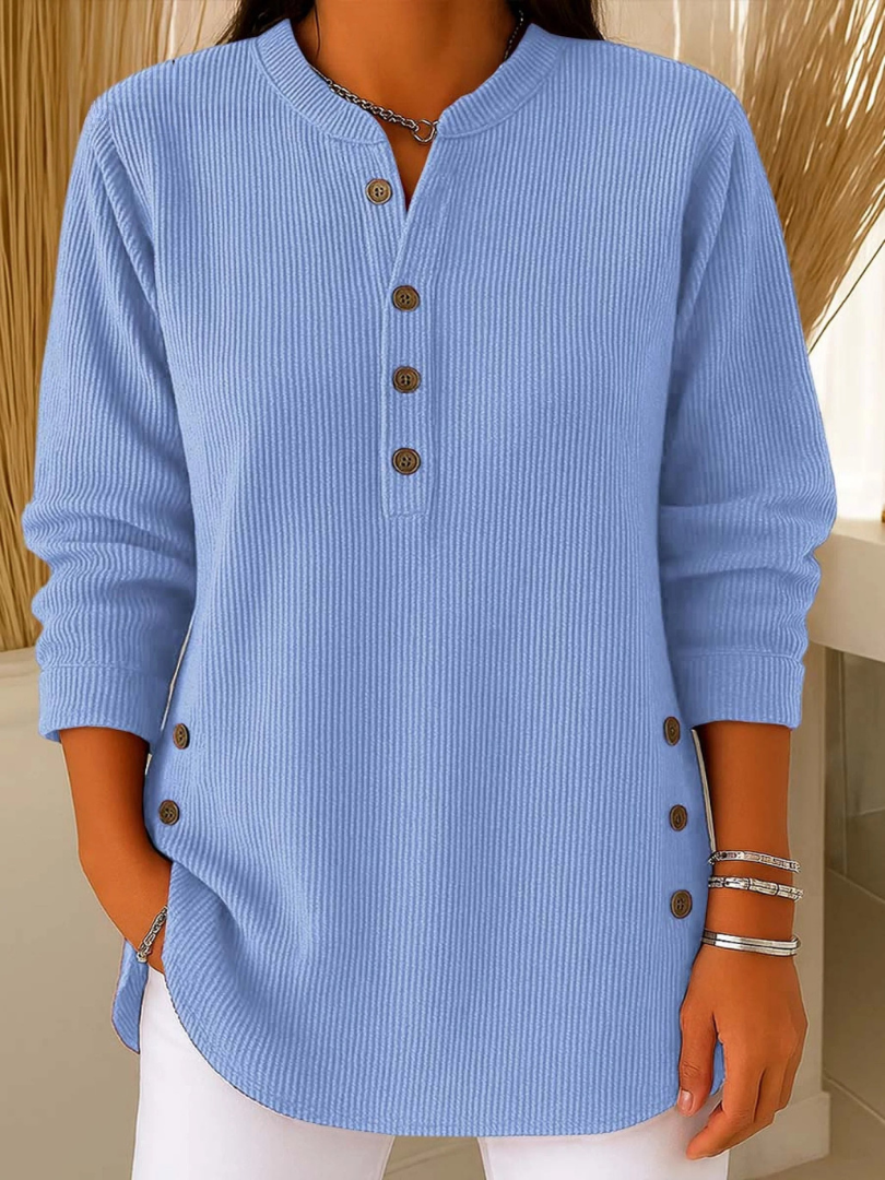 Nieves Túnica Henley con Botones