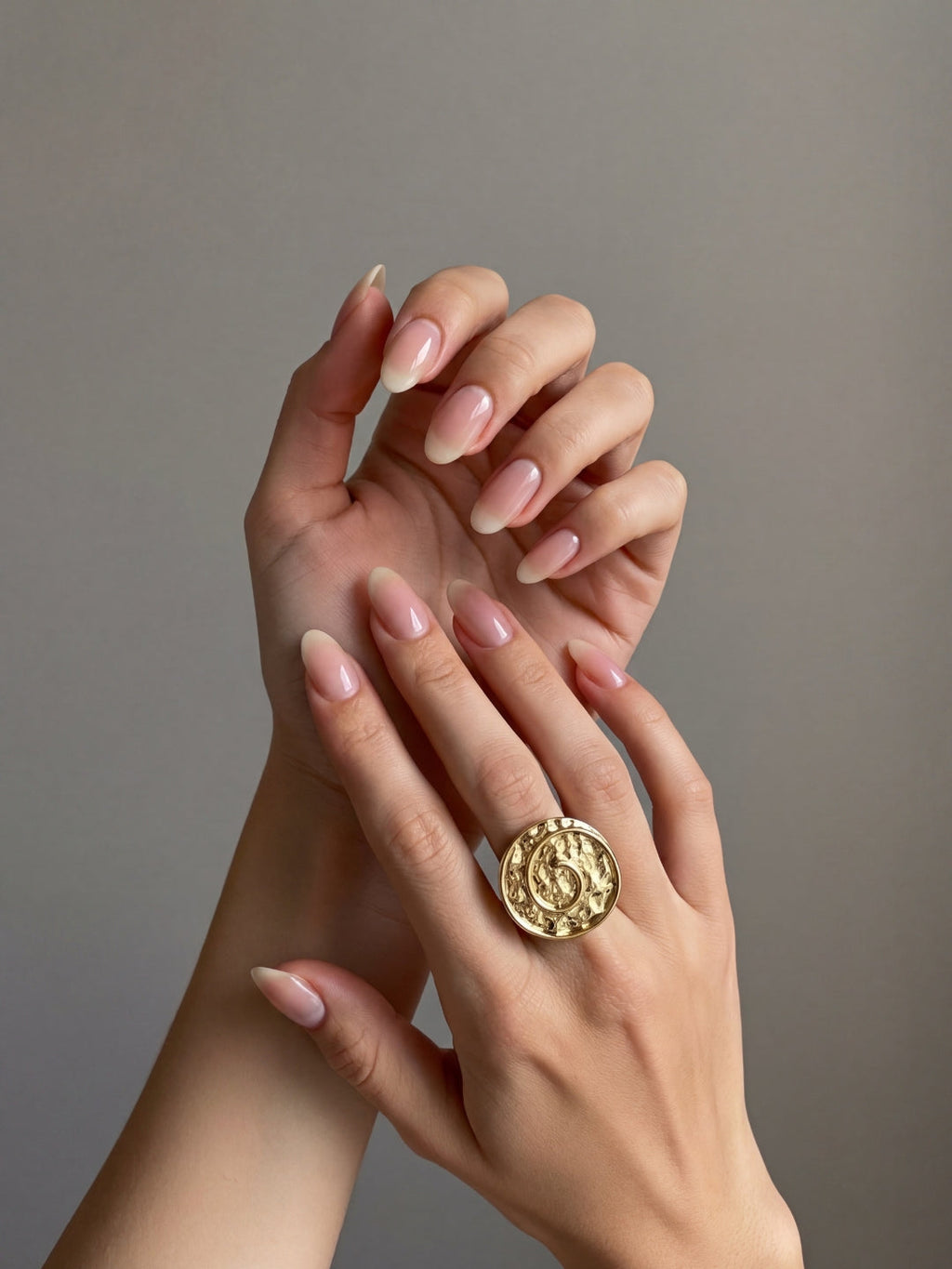 Anillo Spiral Gold Flake