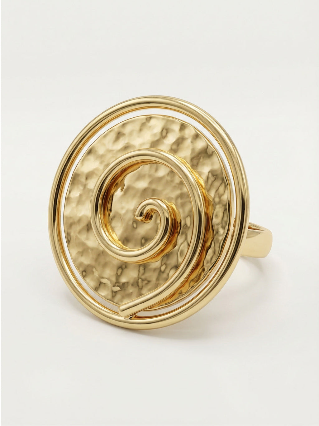 Anillo Spiral Gold Flake