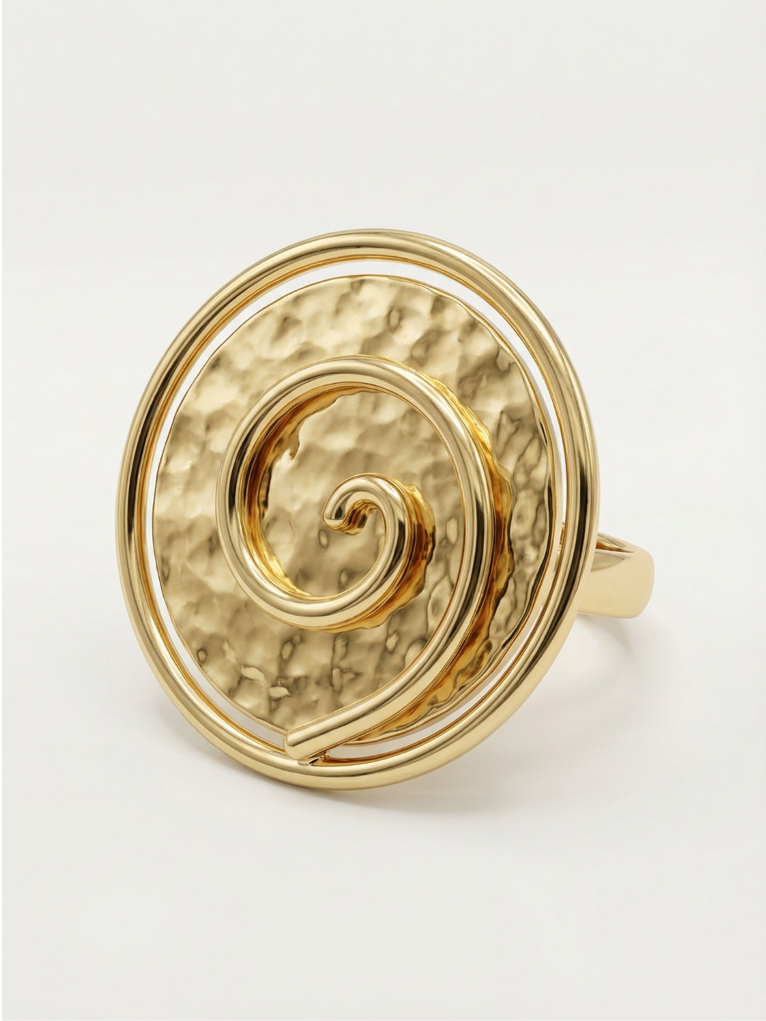 Anillo Spiral Gold Flake