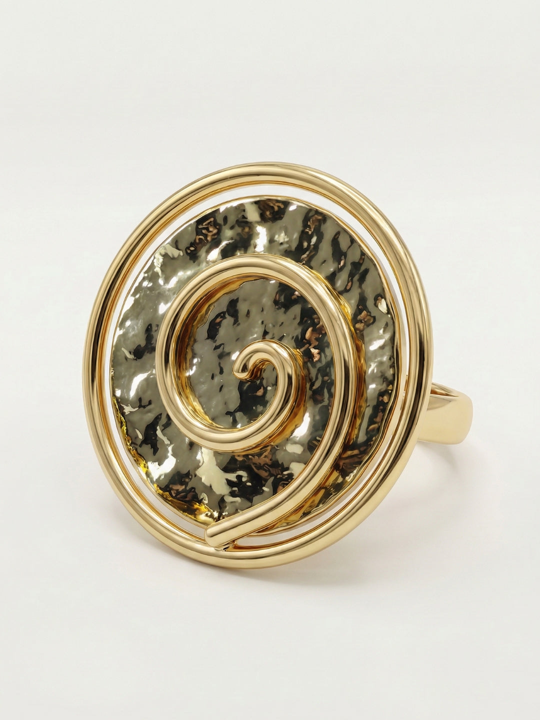 Anillo Spiral Gold Flake