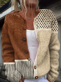 Marta Cárdigan de Punto Vintage con Botones