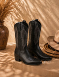 Valeria Botas Cowboy Bordadas
