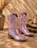 Amalia Botas Cowboy Metalizadas