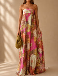 Alexia Vestido Maxi Floral de Un Hombro