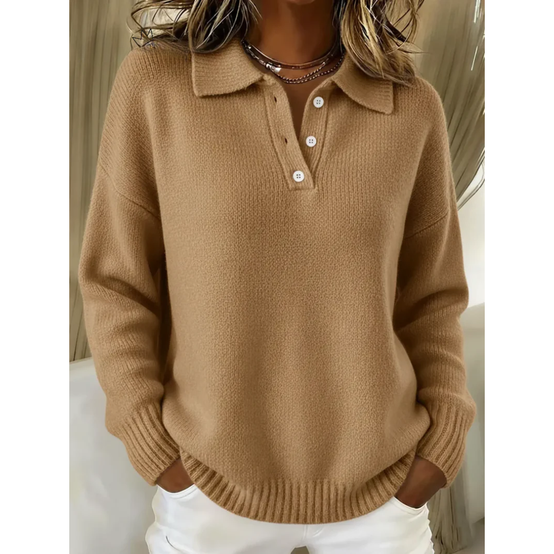 Cinta jersey de cuello polo con botones