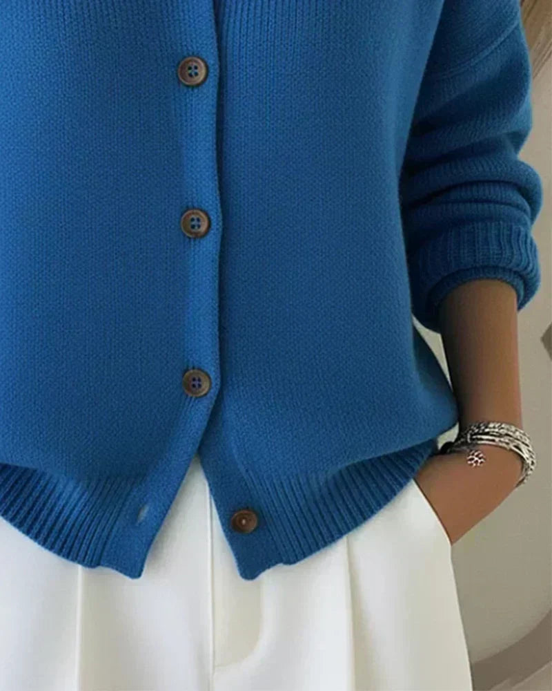 Coralia Chaqueta de Punto con Cuello Camisero