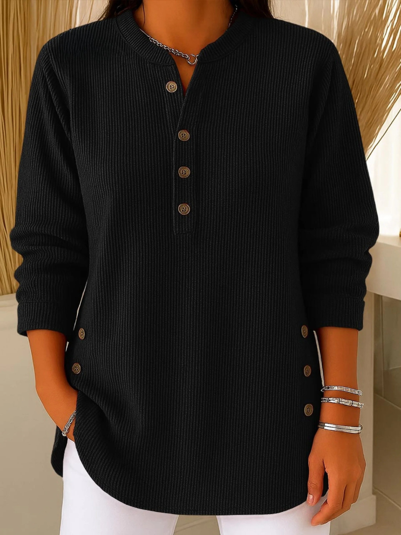 Nieves Túnica Henley con Botones