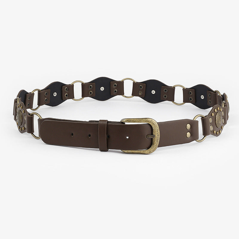 Cinturón casual retro para mujer