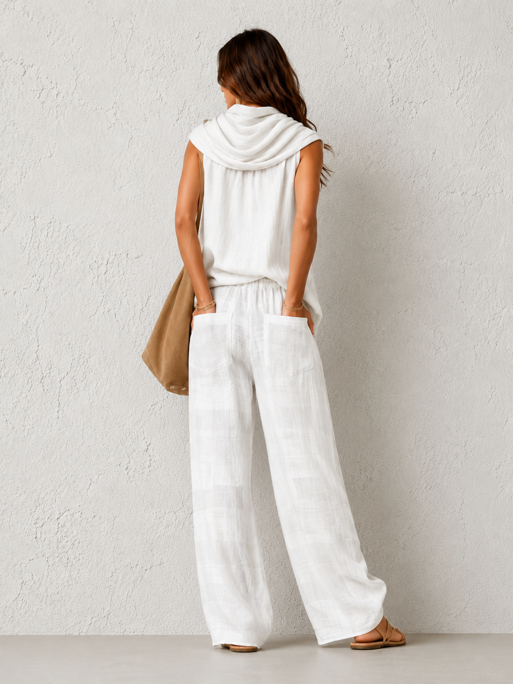 Conjunto Natural Cómodo y Elegante Blanco