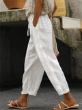 Pantalón de algodón con bolsillos