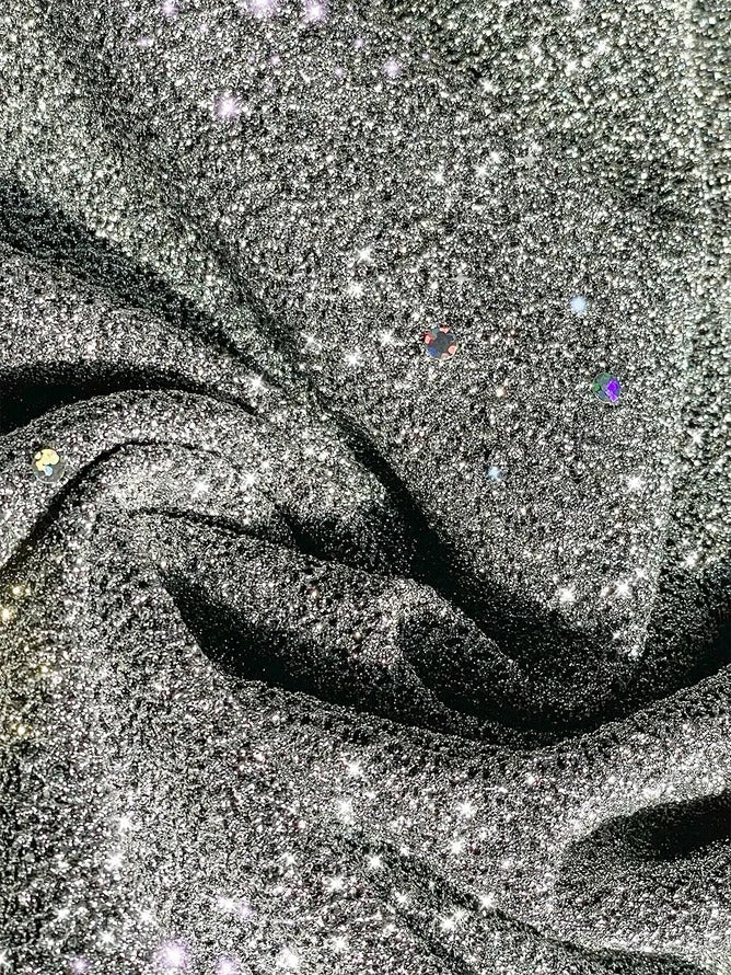 Chaqueta midi holgada con brillos — foto 3