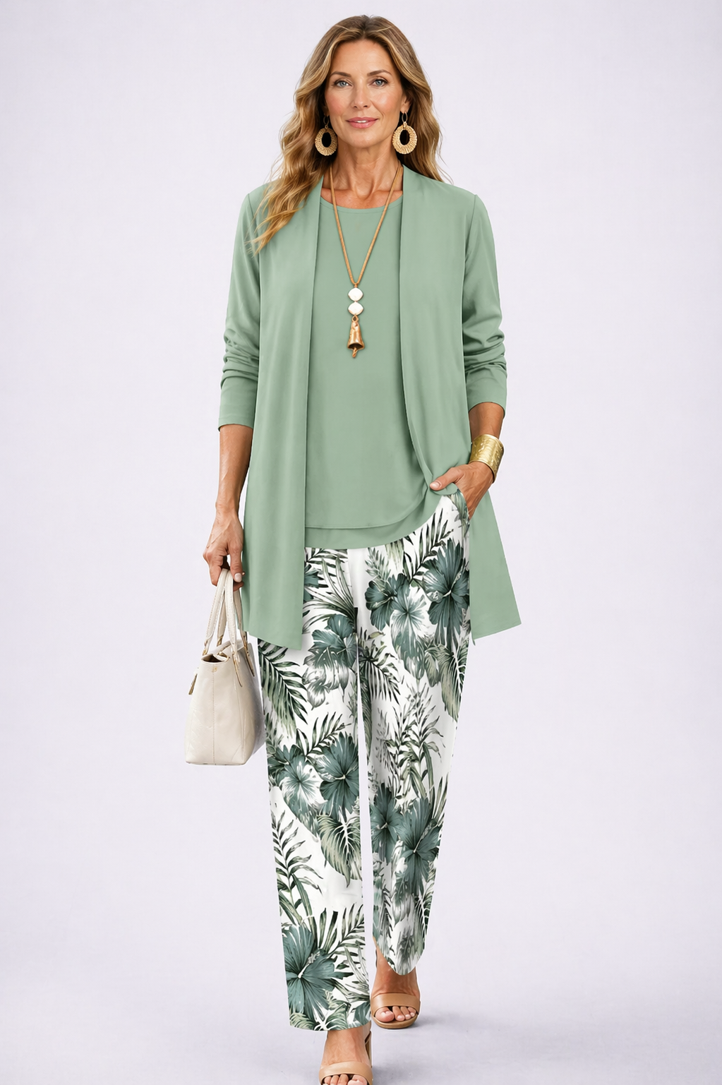 Lorie Conjunto de Tres Piezas de Elegancia Clásica