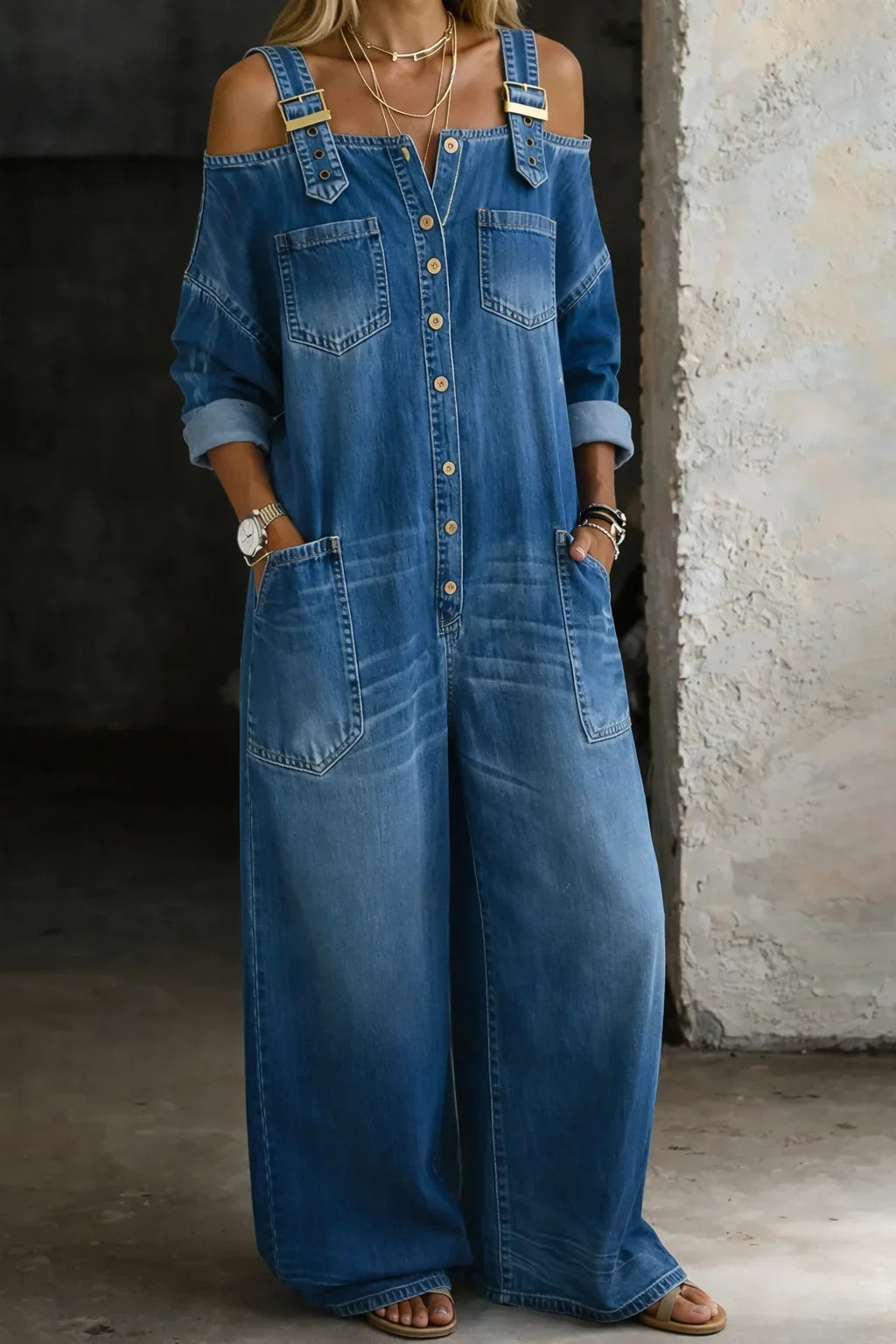 Nadia Mono Holgado de Estilo Casual
