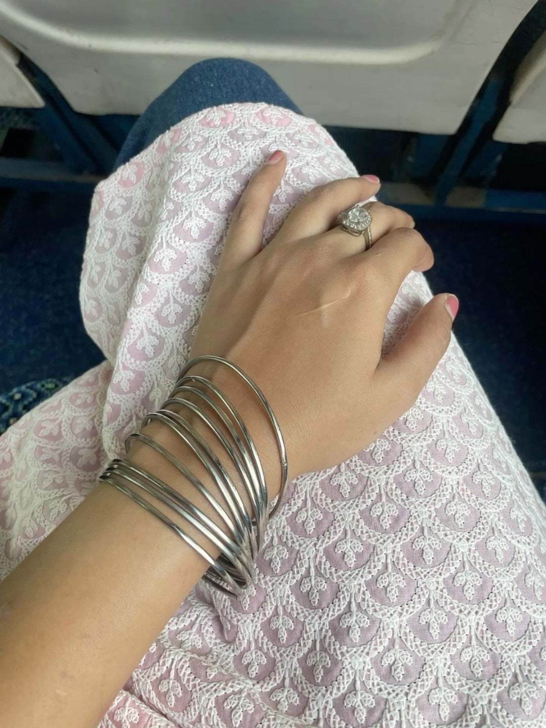 Pulsera plateada