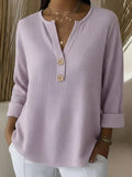 Anunciacion Camiseta Henley Gofrada con Botones