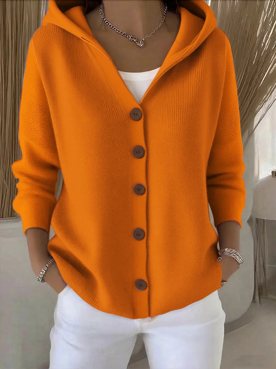 Rocío chaqueta de punto con capucha