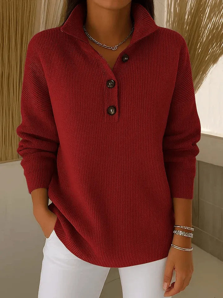 Amparo Jersey Polo con Cuello de Pico