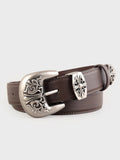 Cinturón labrado para mujer, elegante y versátil