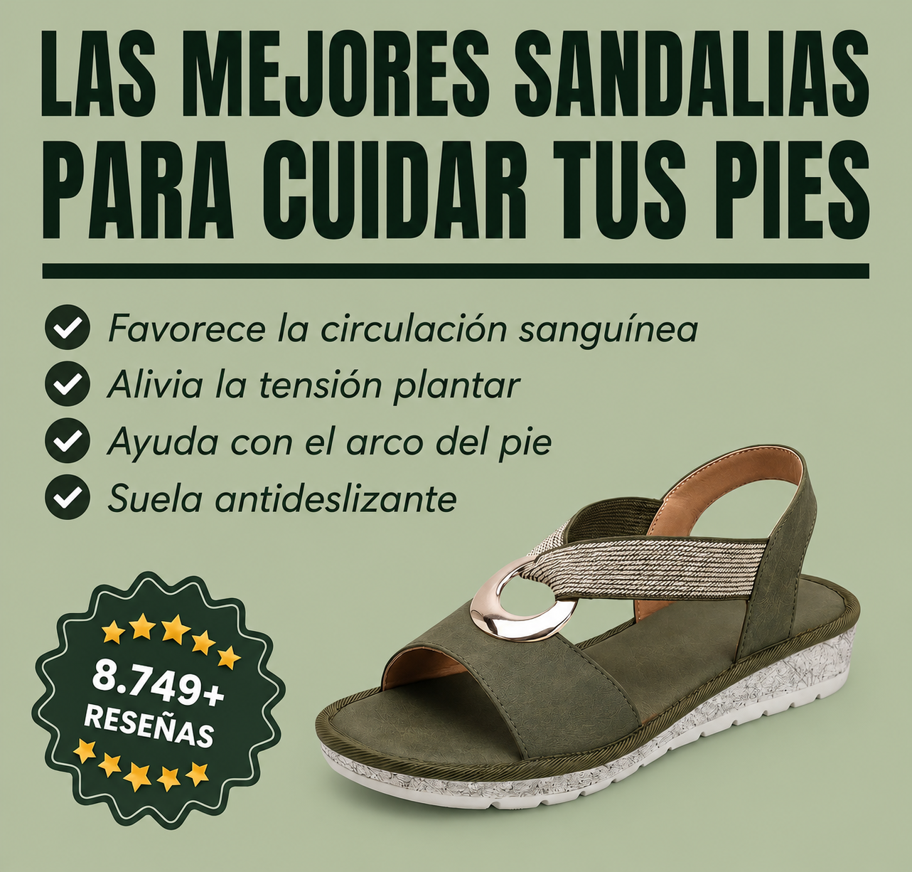 Luna Sandalias Ortopédicas Cómodas