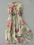 Vestido casual de flores
