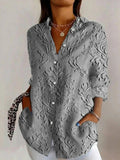 Blusa vintage con manga larga