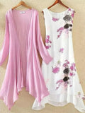 Conjunto midi de dos piezas de flores