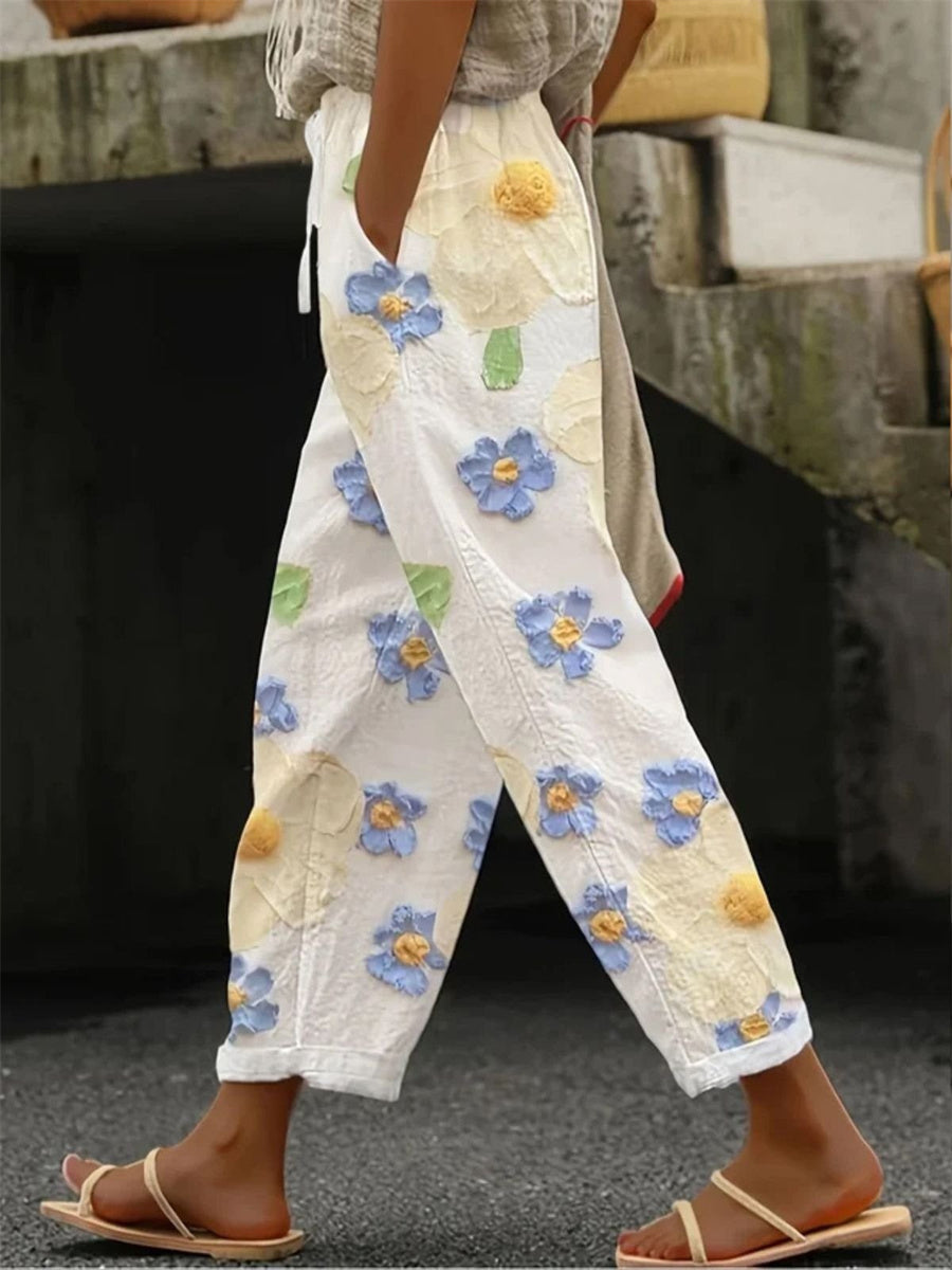 Pantalón casual de flores