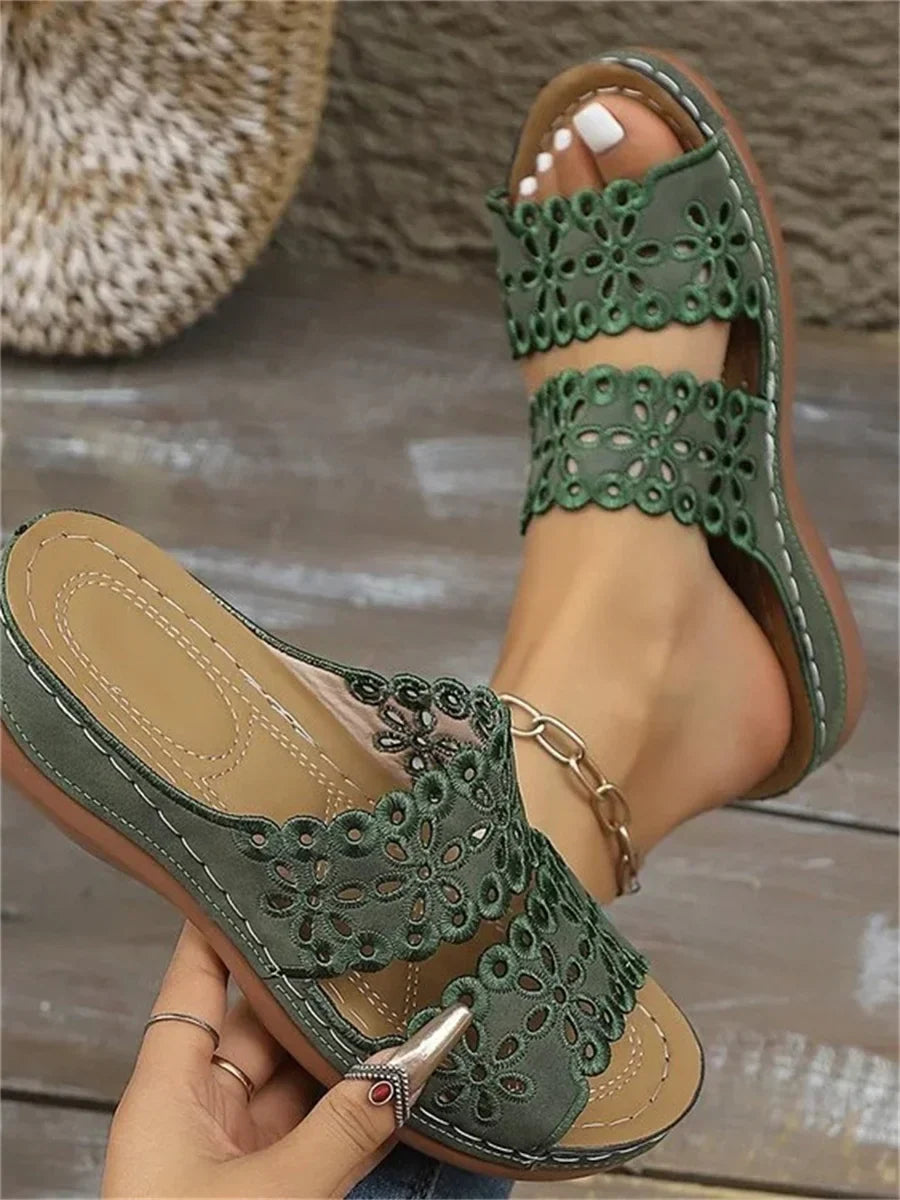 Sandalias vintage lisas