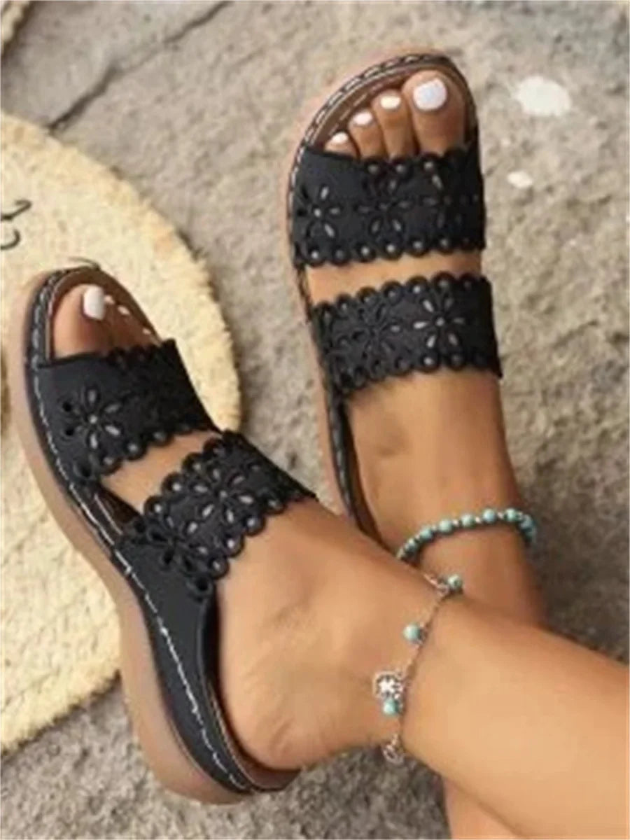 Sandalias vintage lisas