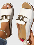 Sandalias cómodas con hebilla