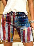 Shorts artísticos vaqueros
