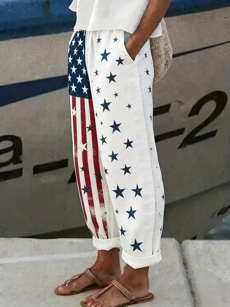 Pantalón casual estampado