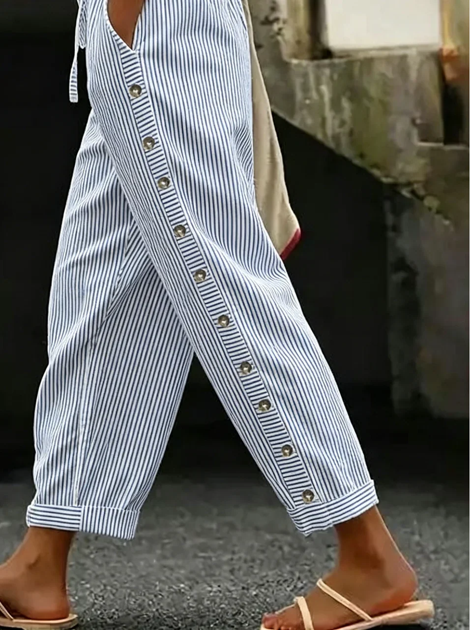 Pantalón vintage de rayas — foto 2