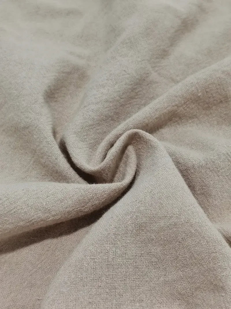 Vestido largo de línea A con cuello redondo y bolsillos, sin mangas