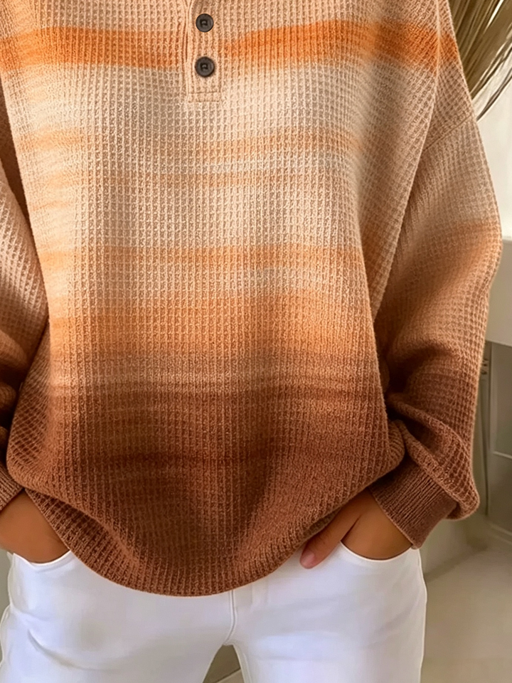 Sudadera casual abstracta con cuello redondo y manga larga · Idoia — foto 2
