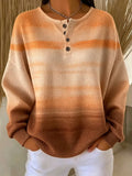 Sudadera casual abstracta con cuello redondo y manga larga · Idoia