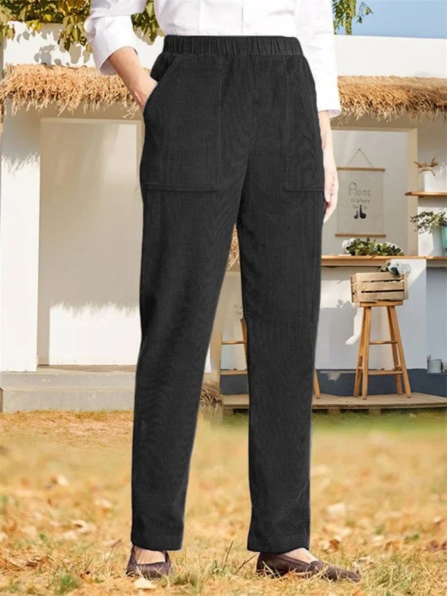 Pantalón casual de pierna recta liso · Uma — foto 5