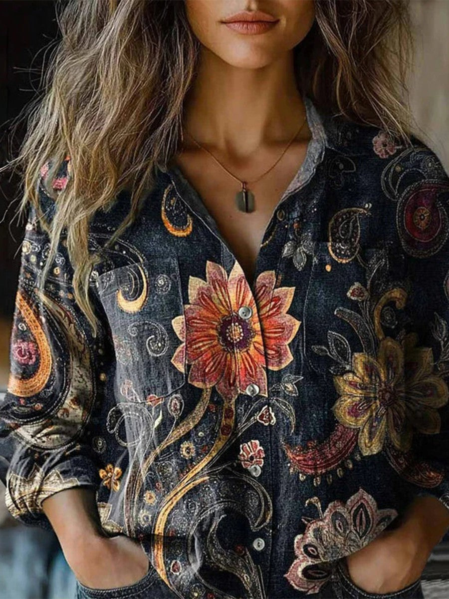 Blusa vintage de flores · Helena