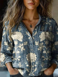 Top boho de flores