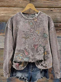Sudadera vintage de flores