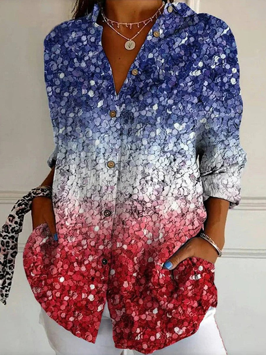 Blusa vintage degradada