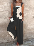 Mono elegante de flores sin mangas